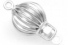 14K White Gold Ripped Bead Clasp